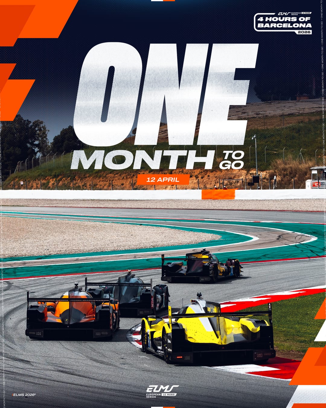 One month to go until the season begins. Barcelona, we’re coming. 👌 In just four weeks, 47 cars will